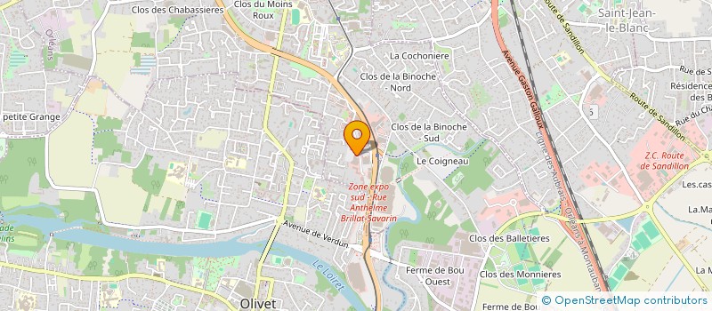 localisation de l'entreprise SOLINA à ORLEANS