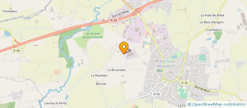 localisation de l'entreprise SOLINA FRANCE à BREAL-SOUS-MONTFORT