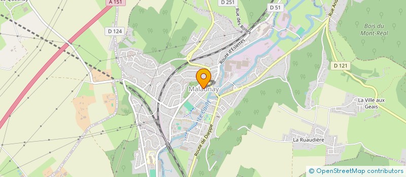 localisation de l'entreprise SOLINDEV  MALAUNAY