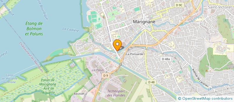 localisation de l'entreprise SOLINE  MARIGNANE