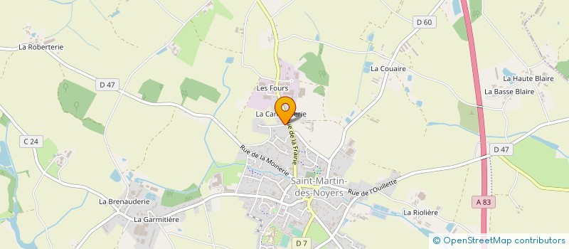 localisation de l'entreprise SOLINE à SAINT-MARTIN-DES-NOYERS