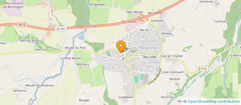 localisation de l'entreprise SOLINE  SAINT-THEGONNEC LOC-EGUINER