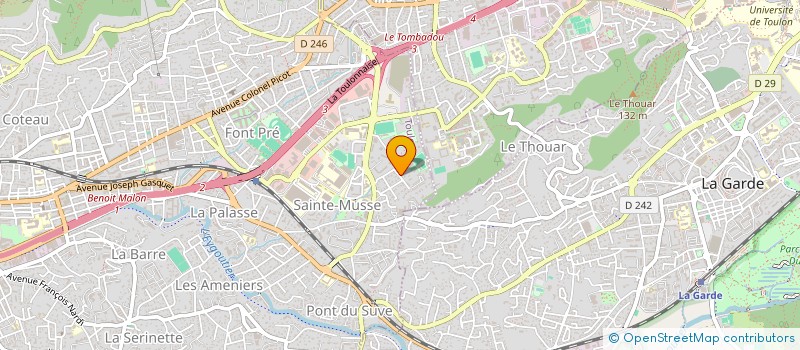 localisation de l'entreprise SOLINE ET JEROME  TOULON