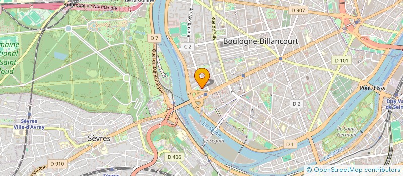 localisation de l'entreprise SOLINFOR à BOULOGNE-BILLANCOURT