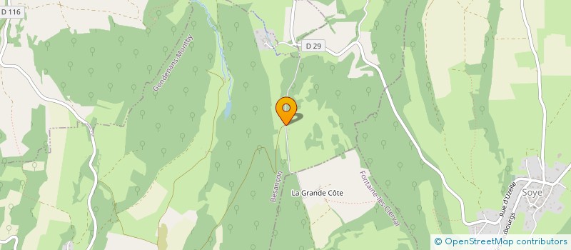 localisation de l'entreprise SOLINOU CREATION  FONTAINE-LES-CLERVAL