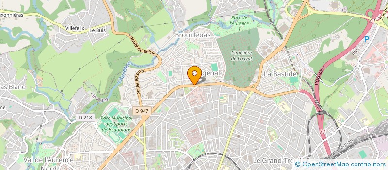 localisation de l'entreprise SOLIREB à LIMOGES