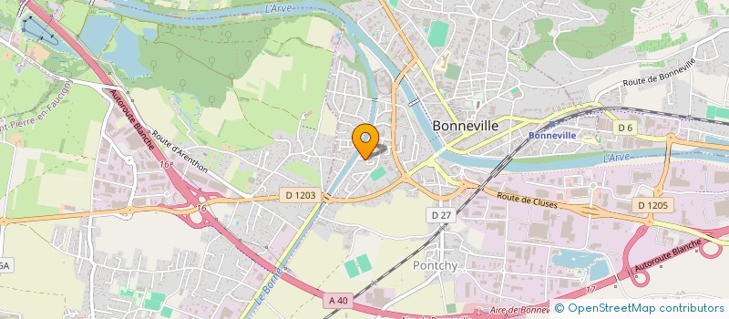 localisation de l'entreprise SOLIRUN - COURIR POUR AIDER à BONNEVILLE