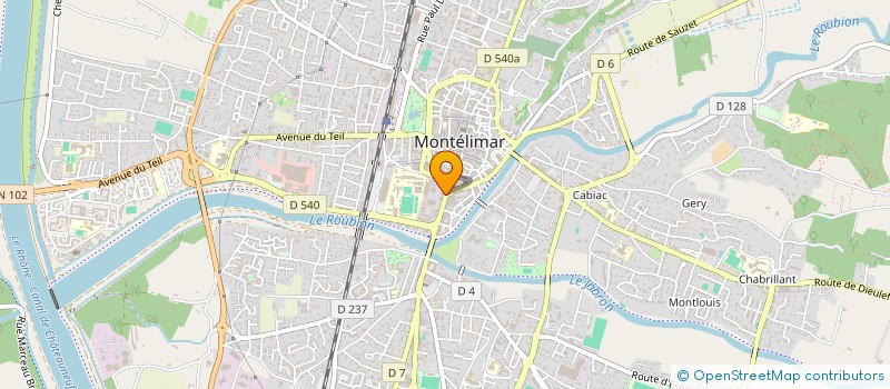 localisation de l'entreprise SOLIS-CONCEPT à MONTELIMAR
