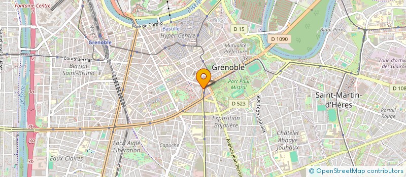 localisation de l'entreprise SOLIS ENVIRONNEMENT à GRENOBLE