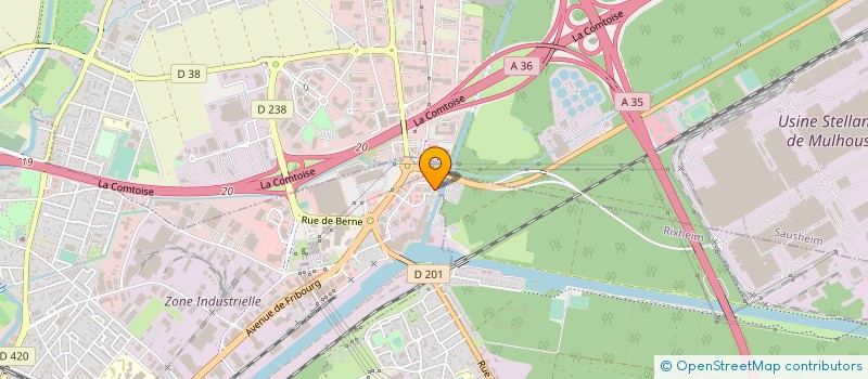 localisation de l'entreprise SOLIS FRANCE à ILLZACH