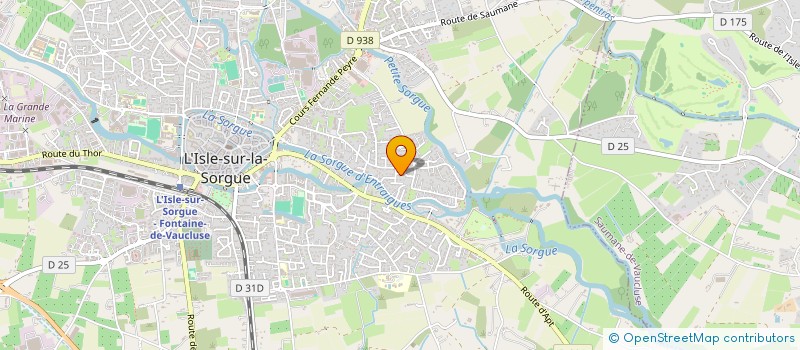 localisation de l'entreprise SOLIS-IMMO à L'ISLE-SUR-LA-SORGUE