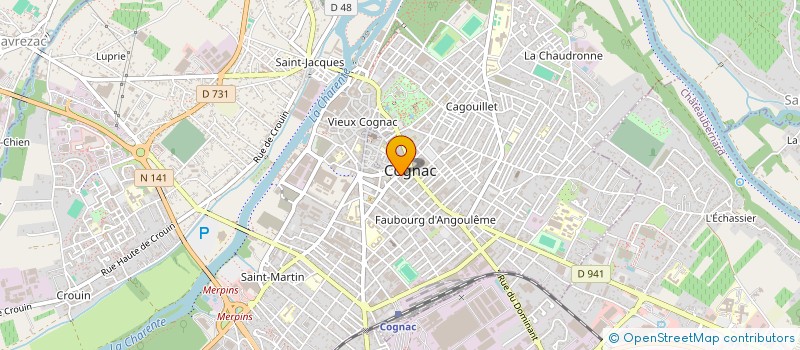localisation de l'entreprise SOLIS IMMOBILIER à COGNAC