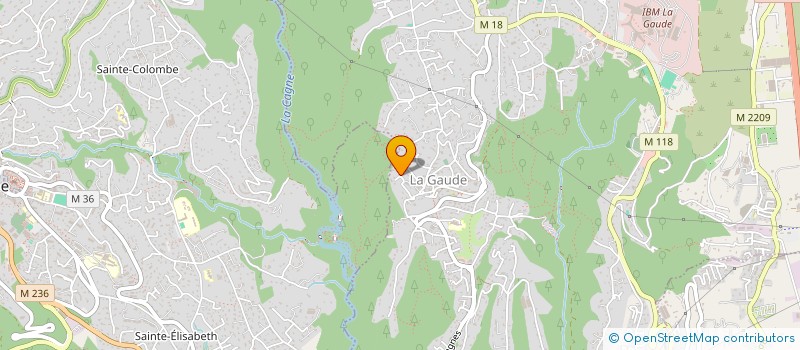 localisation de l'entreprise SOLIS INVEST  LA GAUDE