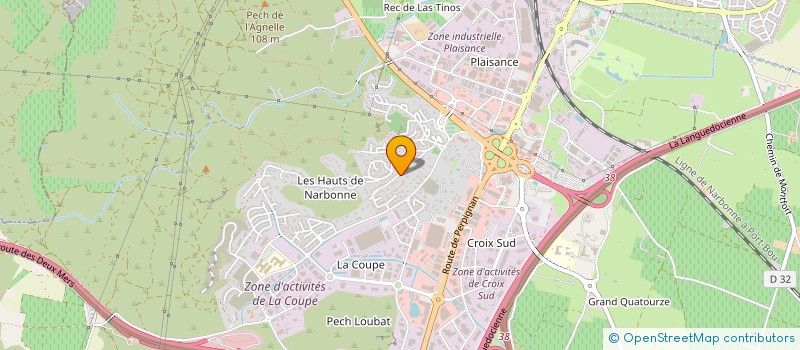 localisation de l'entreprise SOLISA  NARBONNE