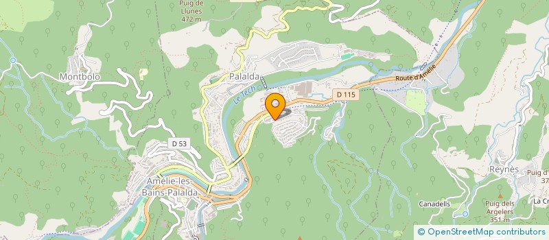 localisation de l'entreprise SOLISA  AMELIE-LES-BAINS-PALALDA