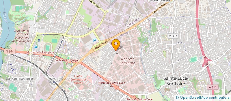 localisation de l'entreprise SOLISO CAUVIN à NANTES