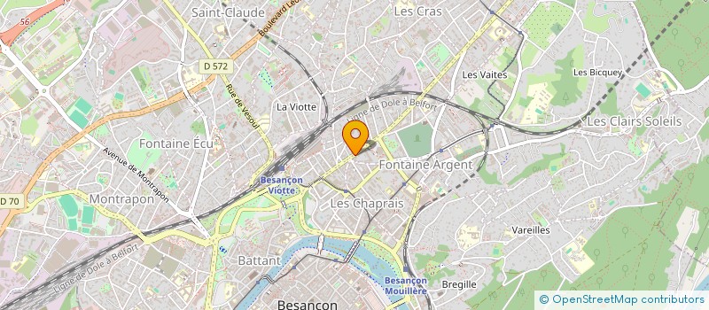 localisation de l'entreprise SOLITAIRES PRODUCTION à BESANCON