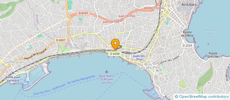 localisation de l'entreprise SOLITEC RESEAUX à ANTIBES