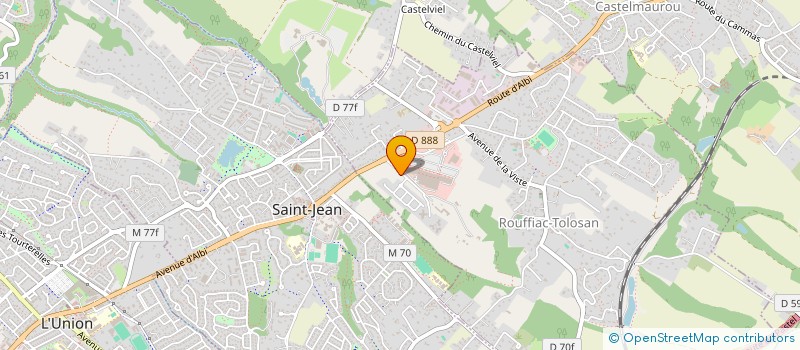 localisation de l'entreprise SOLITELRESEAUX  ROUFFIAC-TOLOSAN