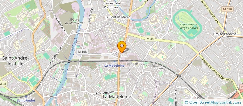 localisation de l'entreprise SOLITEX à MARCQ-EN-BARŒUL