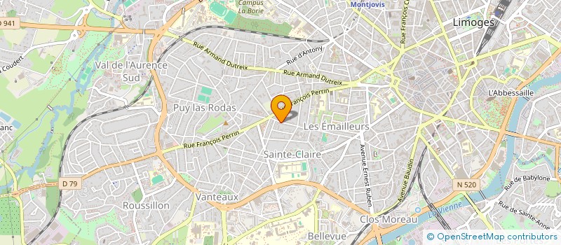 localisation de l'entreprise SOLITUDE URBAINE à LIMOGES