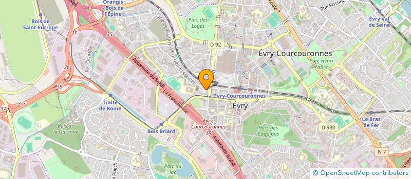 localisation de l'entreprise SOLIVING à EVRY-COURCOURONNES