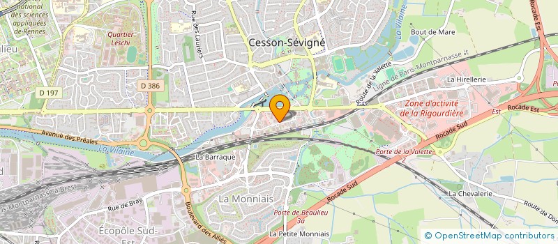 localisation de l'entreprise SOLIWATT 95  CESSON-SEVIGNE