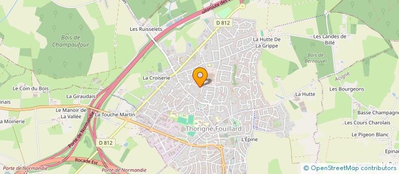 localisation de l'entreprise SOLIWEB à THORIGNE-FOUILLARD