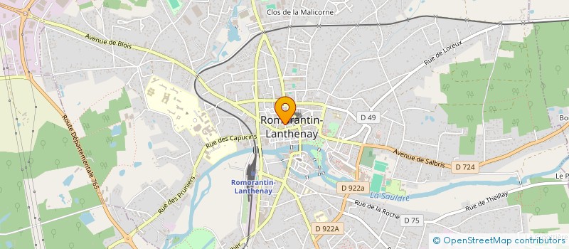 localisation de l'entreprise SOLIX-SOLOGNE LINUX à ROMORANTIN-LANTHENAY
