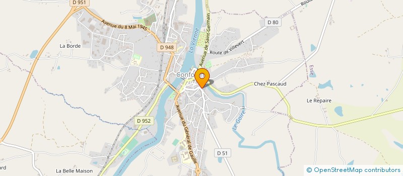 localisation de l'entreprise SOLIZET  CONFOLENS