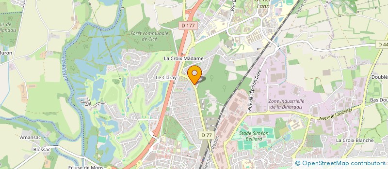 localisation de l'entreprise SOLLIVIER  BRUZ