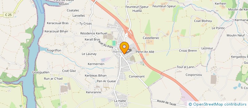 localisation de l'entreprise SOLLOG  HENVIC