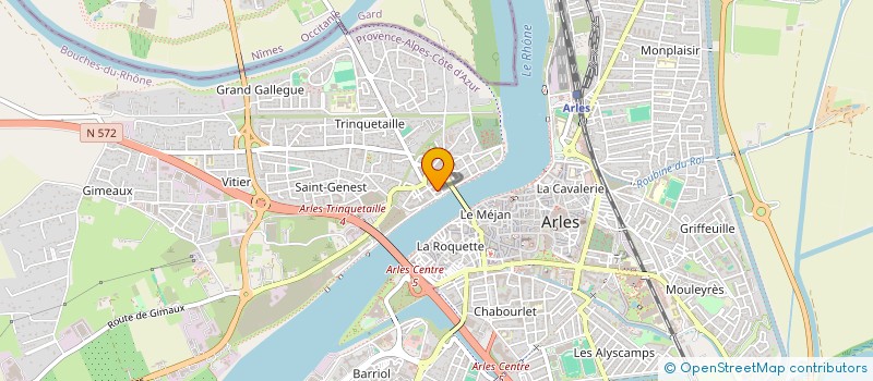 localisation de l'entreprise SOLLY à ARLES