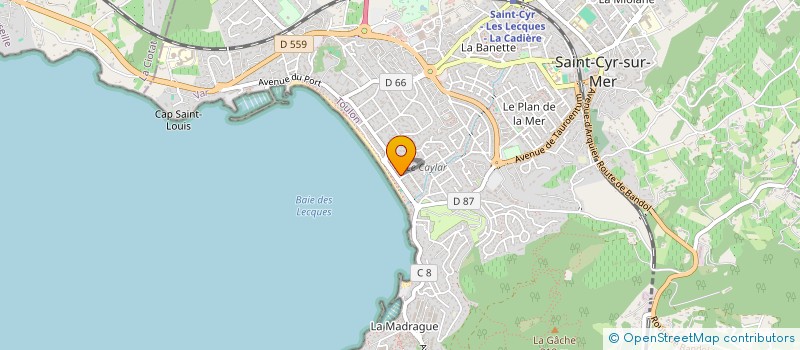 localisation de l'entreprise SOLMAR à SAINT-CYR-SUR-MER