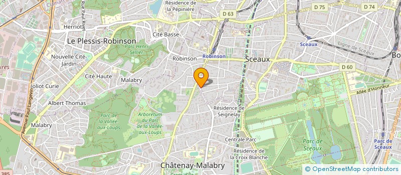 localisation de l'entreprise SOLMISYL à SCEAUX