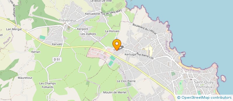 localisation de l'entreprise SOLNIA  SAINT-QUAY-PORTRIEUX