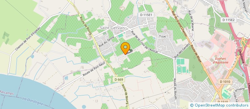 localisation de l'entreprise SOLO  SAINT-GERVAIS