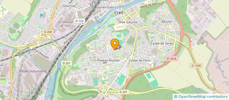 localisation de l'entreprise SOLO CAFE-PUB DU STADE à CREIL