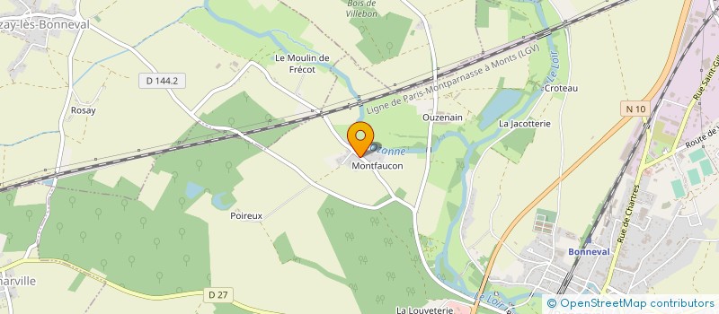 localisation de l'entreprise SOLO DANSE à BONNEVAL