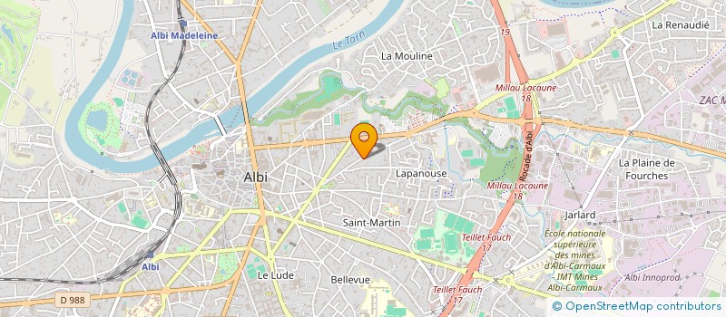 localisation de l'entreprise SOLO-DI-MAR  ALBI