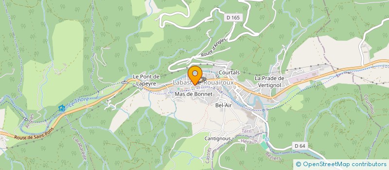 localisation de l'entreprise SOLOBAST  LABASTIDE-ROUAIROUX