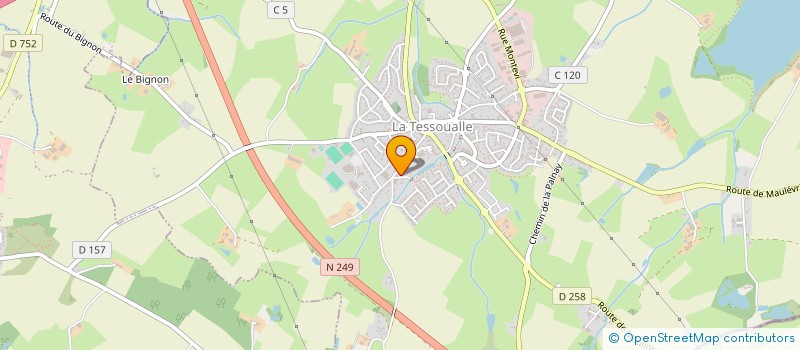 localisation de l'entreprise SOLODARITE TRANSPORT TESSOUALLAIS  LA TESSOUALLE