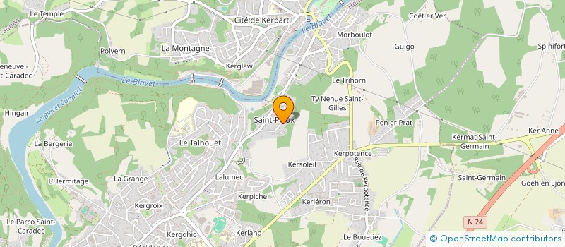 localisation de l'entreprise SOLODEM à HENNEBONT