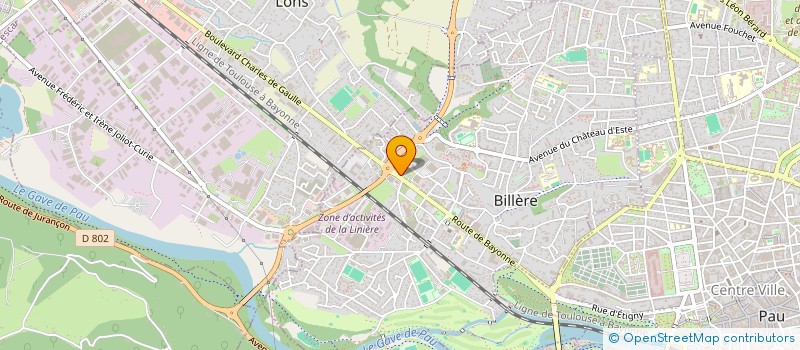 localisation de l'entreprise SOLOFO à BILLERE