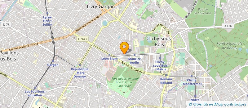 localisation de l'entreprise SOLOGNE BOIS à CLICHY-SOUS-BOIS