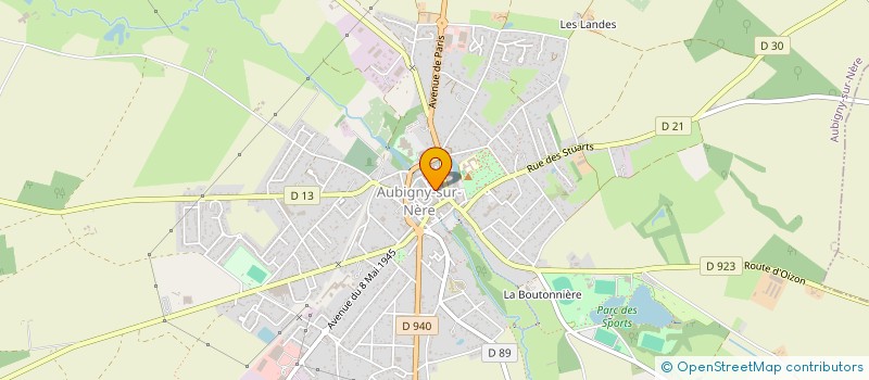 localisation de l'entreprise SOLOGNE ENERGIE à AUBIGNY-SUR-NERE