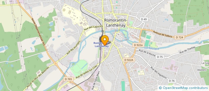 localisation de l'entreprise SOLOGNE FORMATION DEVELOPPEMENT à ROMORANTIN-LANTHENAY