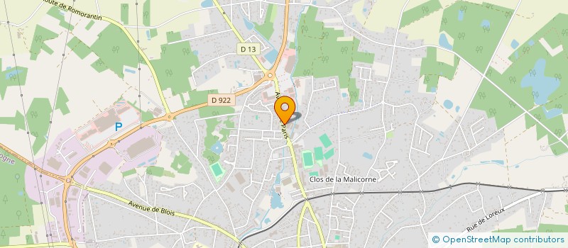 localisation de l'entreprise SOLOGNE IMMOBILIER  ROMORANTIN-LANTHENAY