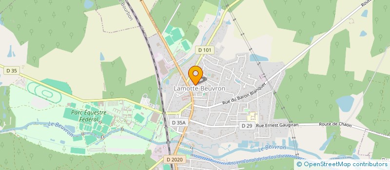 localisation de l'entreprise SOLOGNE INGENIERIE  LAMOTTE-BEUVRON