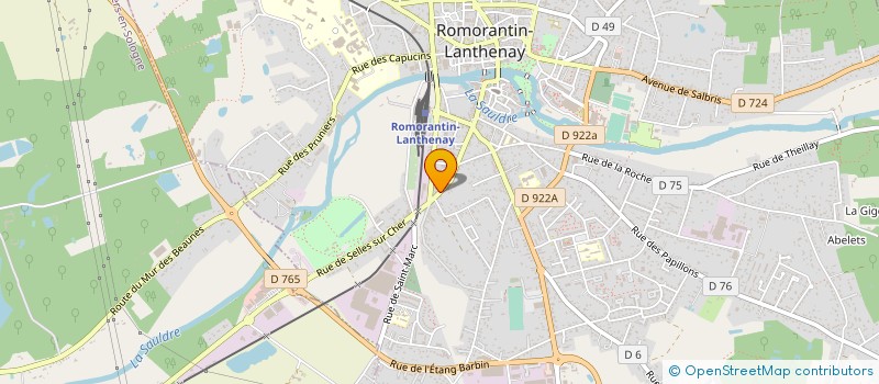 localisation de l'entreprise SOLOGNE INTER CE à ROMORANTIN-LANTHENAY